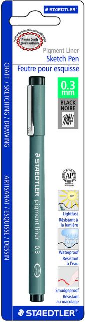 PIGMENT LINER 0.3MM BLACK